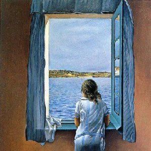 Ragazza alla finestra di Salvador Dalì (1925)